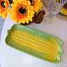 Prato Cerâmica Formato Milho para Servir Festas Casa Dami Prato Milho Cerâmica Mesa Posta - 3