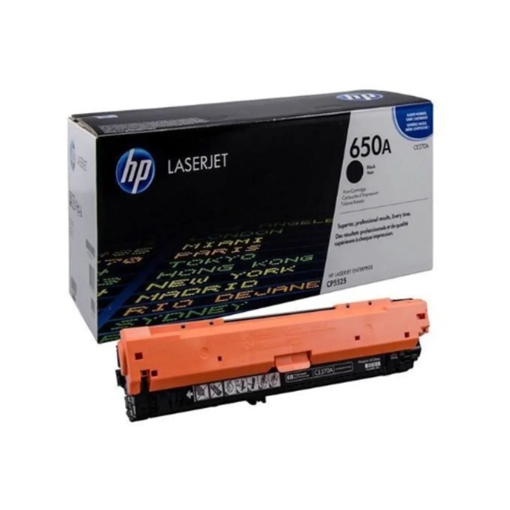 Toner Original Hp 650a Ce270a Preto Black Cp5525n Cp5525dn M750n M750dn