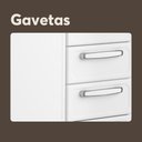 Ver imagem 5 de Balcão de Aço 2 Portas 4 Gavetas Branco Evidence Bertolini
