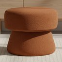 Ver imagem 2 de Puff Redondo Orgânico Quarto Infantil Laura D02 Bouclê Terracota B-125 - Lyam Decor