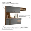 Ver imagem 3 de Cozinha Completa Suspensa Juliete 7 Portas Carvalho/chumbo Nicioli