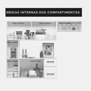 Ver imagem 4 de Cozinha Completa Suspensa Juliete 7 Portas Carvalho/chumbo Nicioli
