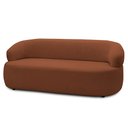 Ver imagem 1 de Sofá 3 Lugares Living Orgânico Sala de Estar 170cm Conka F05 Veludo Terracota - Mpozenato