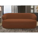 Ver imagem 2 de Sofá 3 Lugares Living Orgânico Sala de Estar 170cm Conka F05 Veludo Terracota - Mpozenato
