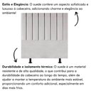 Ver imagem 2 de Cabeceira Estofada Cama Casal Queen Size 160 Cm Laura Suede Cor:cinza Claro