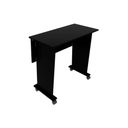 Ver imagem 1 de Mesa Multiuso Juvenil Dobrável ME4117 c/ Rodízios Preto - Tecno Mobili