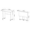 Ver imagem 3 de Mesa Multiuso Juvenil Dobrável ME4117 c/ Rodízios Preto - Tecno Mobili