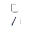 Cantoneira Inox - 50mm X 50mm X 1,50mm - Polido - 50 Cm - 4