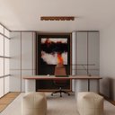 Ver imagem 3 de Luminária de Teto Perseu 12w Bivolt Madeira Maciça Spot