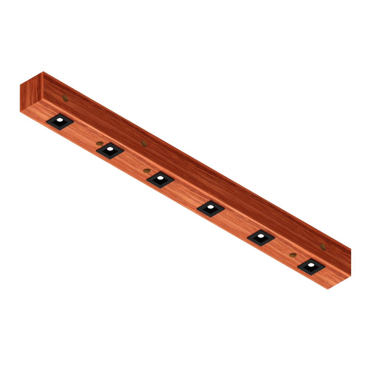 Luminária de Teto Perseu 12w Bivolt Madeira Maciça Spot - 5
