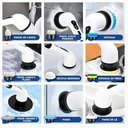 Ver imagem 7 de Esfregão Mop Elétrico 9 em 1 Escova de Limpeza 360 Giratório