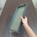 Ver imagem 5 de Bandeja Decorativa para Servir Home&co Retangular Mdf 40x20x4cm Preto