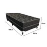 Cama Box Solteiro Conjugado Sleep Comfort 138x188x53 - 3
