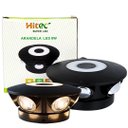 Ver imagem 2 de Arandela Led 8w 6 Fachos Branco Quente 3000-3500k Corpo Circular Preto Biv Marca Hitec