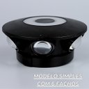 Ver imagem 3 de Arandela Led 8w 6 Fachos Branco Quente 3000-3500k Corpo Circular Preto Biv Marca Hitec