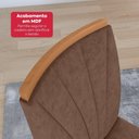 Ver mais imagens de Conjunto Sala de Jantar Mesa Easy Tower 170x90cm Mdf/vidro com 6 Cadeira Armoni Couro Avelã Amendoa