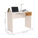 Ver imagem 3 de Mesa Escrivaninha Off White e Cinamomo para Computador