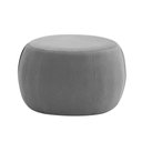 Ver imagem 1 de Puff Decorativo Redondo Golf 70x70cm Poliéster Cinza - Nexta Casa