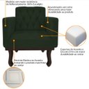 Ver imagem 4 de Poltrona Decorativa Classic Pés Luiz Xv Linho - Adj Decor Verde