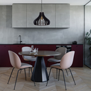 Ver imagem 4 de Luminária Pendente Madeira Bivolt E27 Sala Ilha Cozinha Balcão Moscou 20H Preto