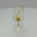 Ver imagem 3 de Jogo 6 Taças Vinho Tinto Água Home&co com Filete Âmbar Eco Crystal 380ml 21x6x6cm Transparente