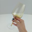 Ver mais imagens de Jogo 6 Peças Taça de Cristal 380ml Transparente 21x6x6cm Vinho Água Espumante