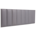 Ver imagem 1 de Cabeceira Queen Modulada Reta Cama Box Corino Cinza