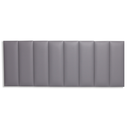 Ver imagem 3 de Cabeceira Queen Modulada Reta Cama Box Corino Cinza