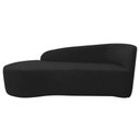 Ver imagem 6 de Kit Sofá Curvo França 140cm L.e e 2 Poltronas Luiza Max Conforto, Bouclé Preto