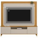 Ver imagem 4 de Painel Tv 70" Sala Home Theater 200cm Maya com Led Tauari/off White L04 - D'rossi