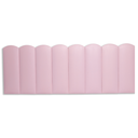 Ver imagem 3 de Cabeceira Queen Modulada Nuvem Cama Box Corino Rosa Bebê