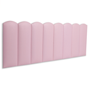 Ver imagem 1 de Cabeceira Queen Modulada Nuvem Cama Box Corino Rosa Bebê