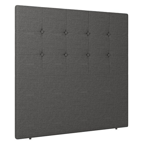 Cabeceira Cama Box Solteiro Luana 90cm Linho Cinza - Desk Design