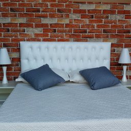 CABECEIRA PAINEL VINTAGE CORINO BRANCO CASAL 140 X 60 RBL - 2