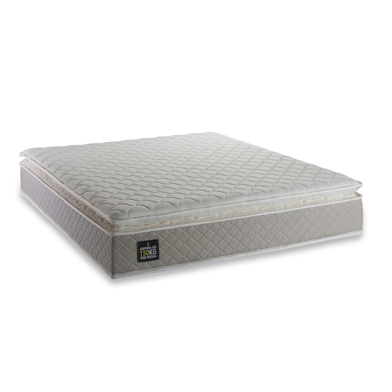 Colchão de Espuma D45 Pillow Top Strong Casal 138cm