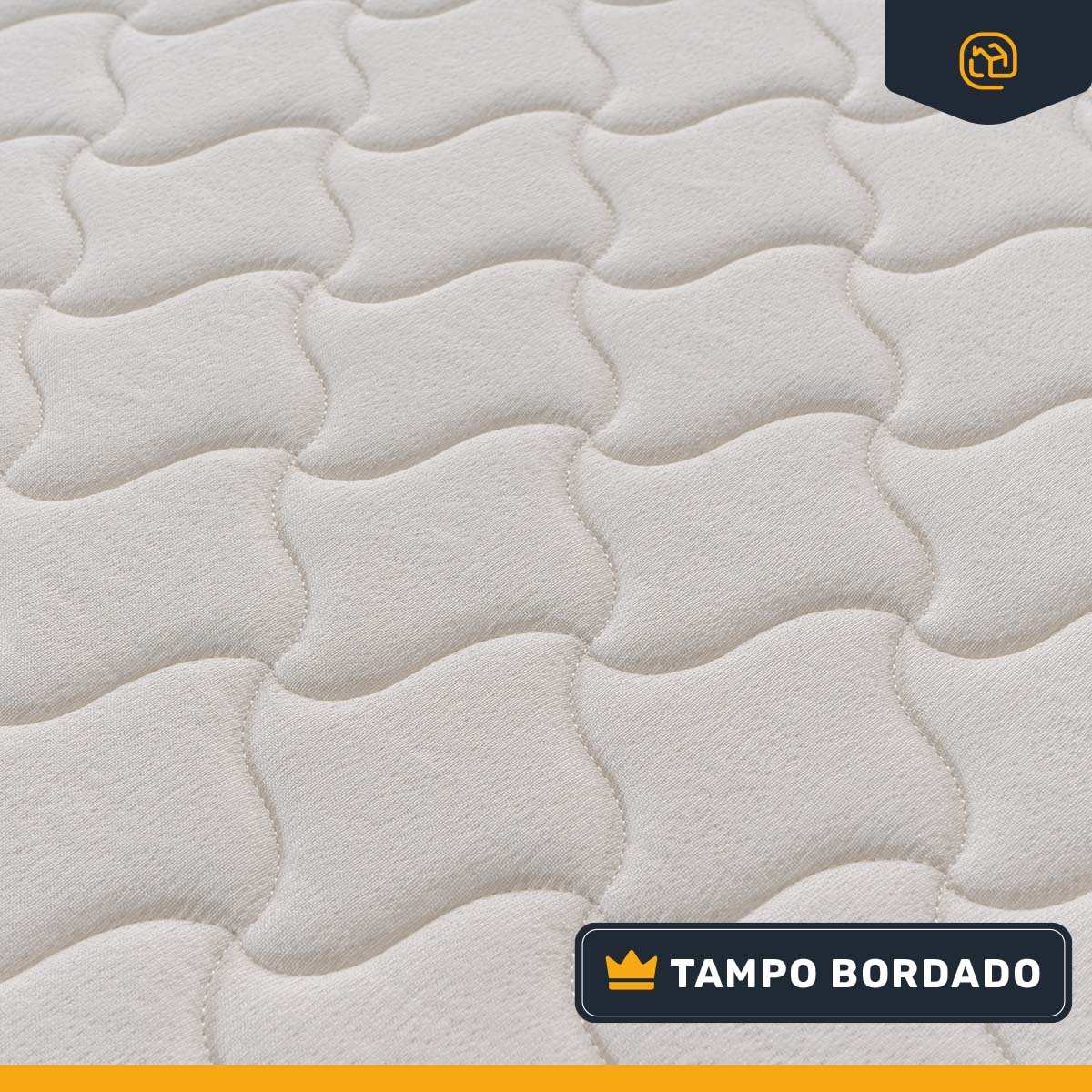 Colchão Casal Espuma D45 Pillow Top Strong Cinza/branco Suporta até 150kg por Pessoa - 7