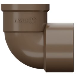 Joelho De 90° Soldável Roscável PVC Marrom Tubos Água Fria 3/4" Polegadas 25mm Tigre - 2