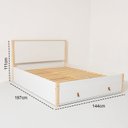 Ver imagem 2 de Cama Casal 2 Gavetas Íris CabeCasa MadeiraOriginals