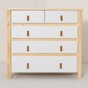 Ver imagem 5 de Cômoda 5 Gavetas Íris CabeCasa MadeiraOriginals Branco/Marrom