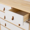 Ver imagem 4 de Cômoda 5 Gavetas Íris CabeCasa MadeiraOriginals Branco/Marrom