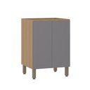 Ver imagem 1 de Balcão de Cozinha 60cm 2 Portas sem Tampo Slim Luciane Móveis