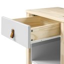 Ver imagem 6 de Mesa de Cabeceira 1 Gaveta Íris CabeCasa MadeiraOriginals Branco