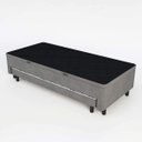 Ver imagem 1 de Cama Box Baú Solteiro com Auxiliar Semi Ortopedica Suede - Cinzachumbo