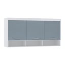 Ver imagem 1 de Guarda Roupa Modulado Alpes Maleiro Ponte Aéreo Casal Queen 1,58m - Módulo Luciane:azul