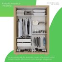 Ver imagem 7 de Guarda-roupa Solteiro 2 Portas 2 Gavetas Costa Rica