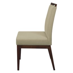 Kit 2 Cadeiras para Sala de Jantar Madeira Maciça Linho Carol Amo Móveis:Marrom Claro - 5