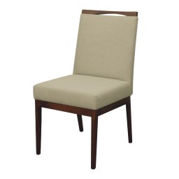 Kit 2 Cadeiras para Sala de Jantar Madeira Maciça Linho Carol Amo Móveis:Marrom Claro - 4