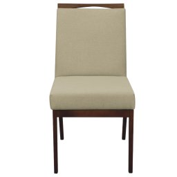 Kit 2 Cadeiras para Sala de Jantar Madeira Maciça Linho Carol Amo Móveis:Marrom Claro - 3