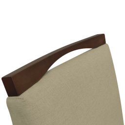 Kit 2 Cadeiras para Sala de Jantar Madeira Maciça Linho Carol Amo Móveis:Marrom Claro - 6