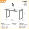 Mesa Industrial para Escritório 1 Gaveta Grande 100% MDF - 4